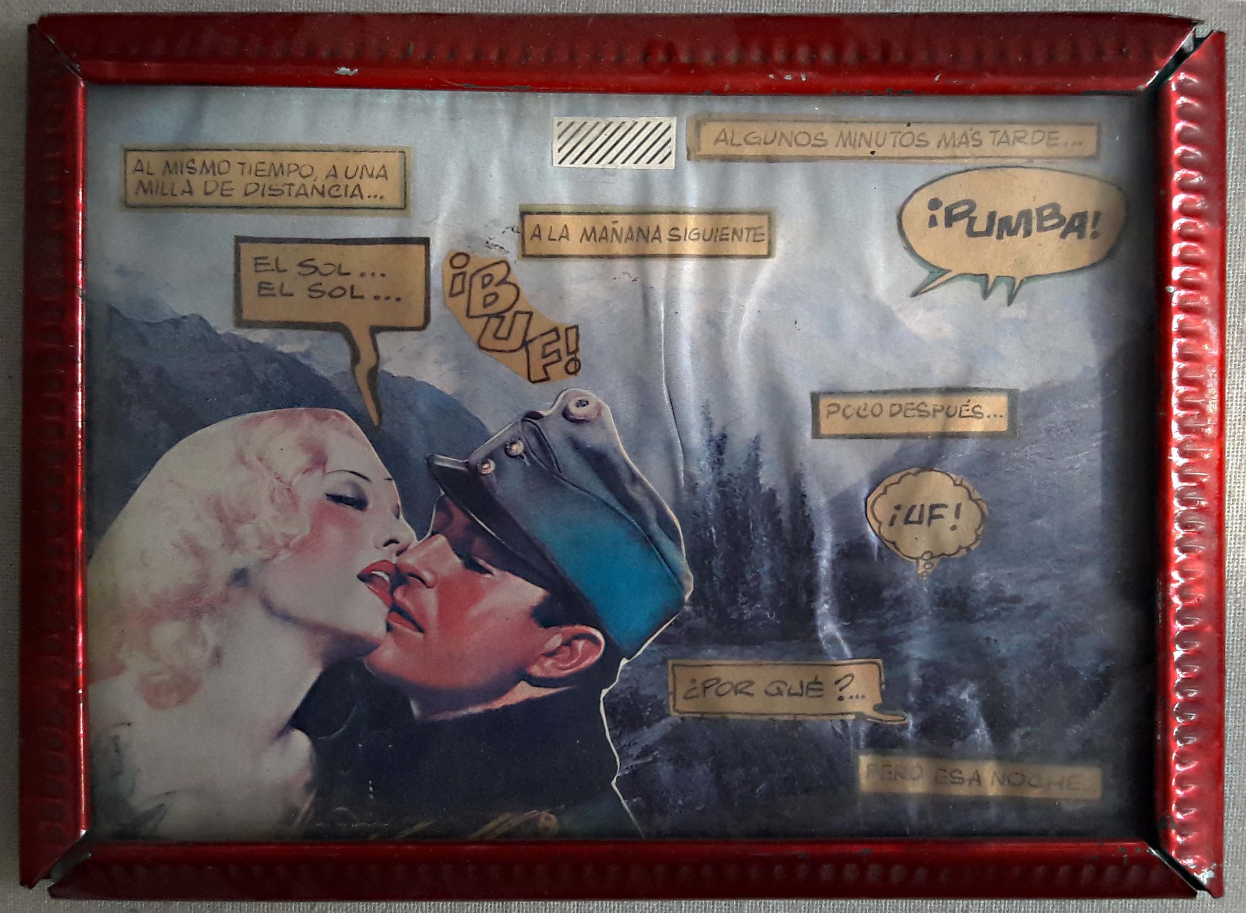 Textos de relevo. Collage.